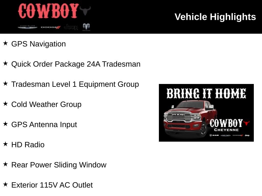 New 2026 Ram 2500 Tradesman Pickup