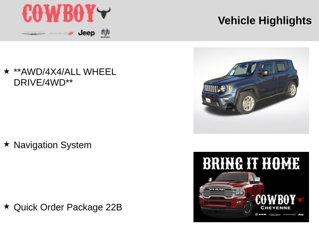 Used 2023 Jeep Renegade Latitude SUV