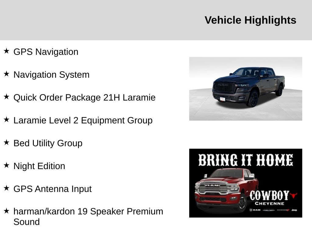New 2025 Ram 1500 Laramie Pickup