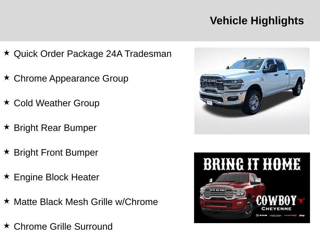 New 2025 Ram 2500 Tradesman Pickup