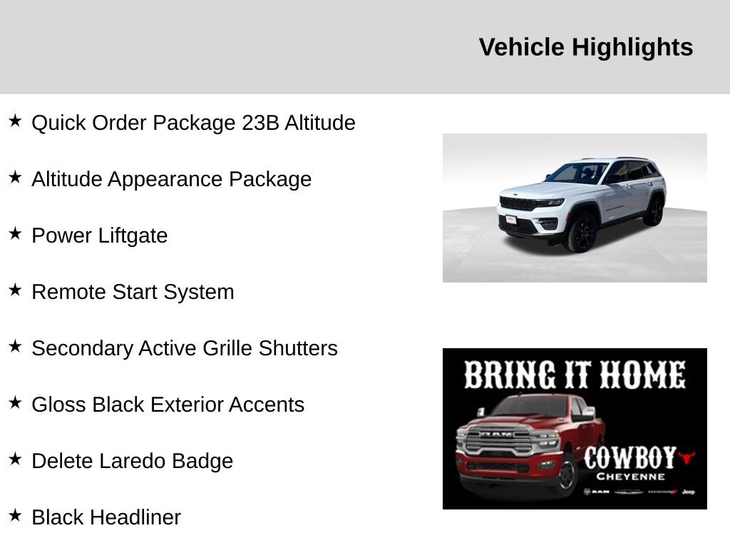 New 2025 Jeep Grand Cherokee Laredo Sport Utility