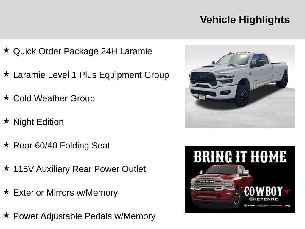 New 2025 Ram 3500 Laramie Pickup
