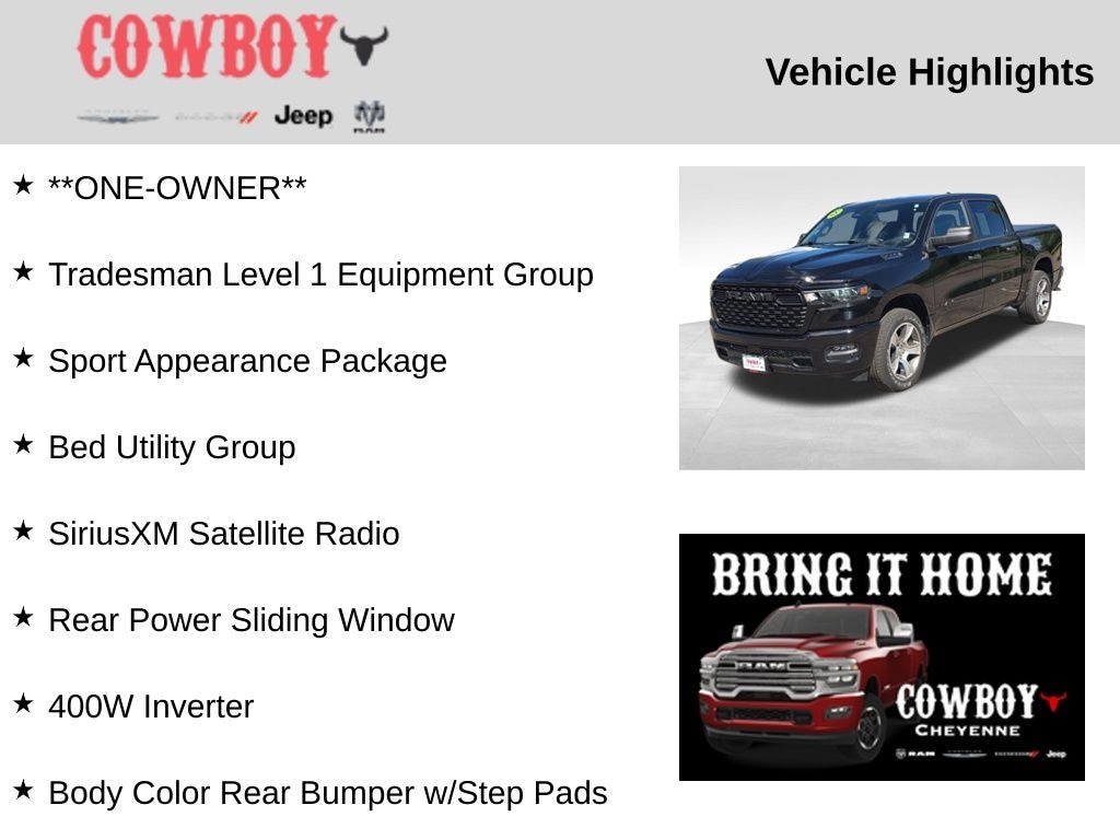 Used 2025 Ram 1500 Tradesman Truck Crew Cab