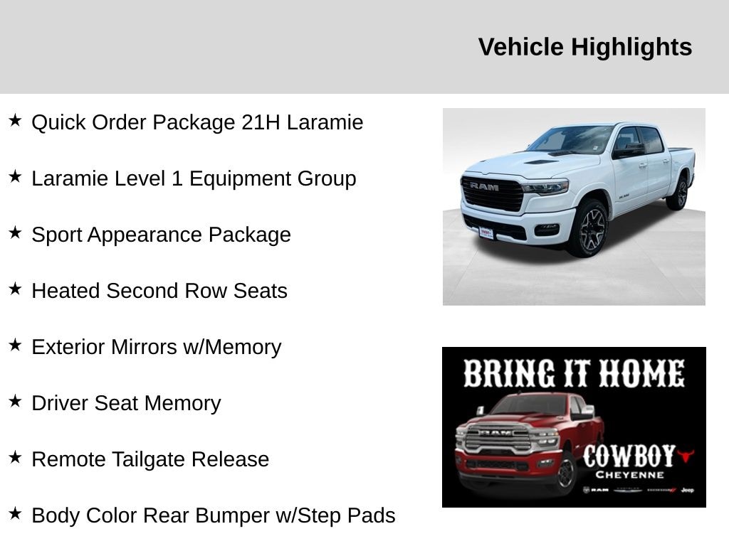 New 2025 Ram 1500 Laramie Pickup