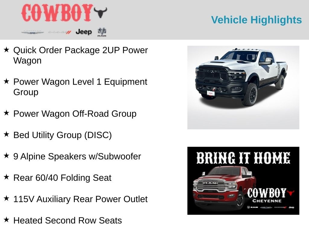 New 2025 Ram 2500 Rebel/Power Wagon Pickup