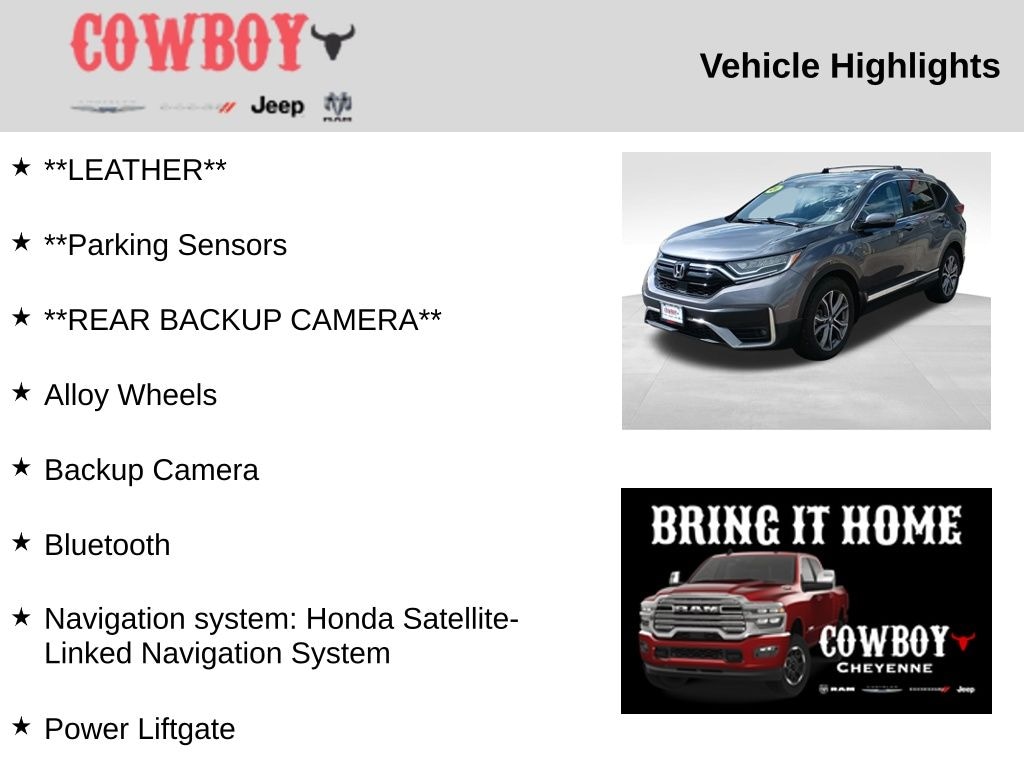 Certified 2021 Honda CR-V Touring AWD SUV