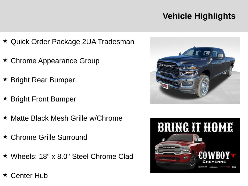 New 2025 Ram 2500 Tradesman Pickup