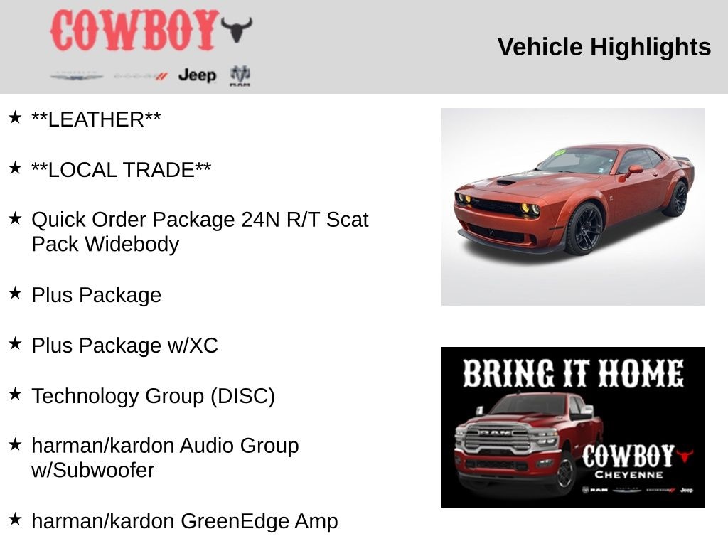 Used 2023 Dodge Challenger R/T Scat Pack Coupe