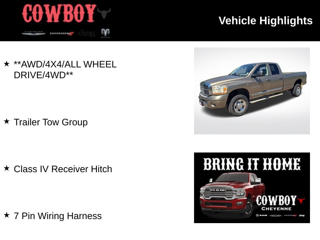 Used 2006 Dodge Ram 3500 Truck Quad Cab