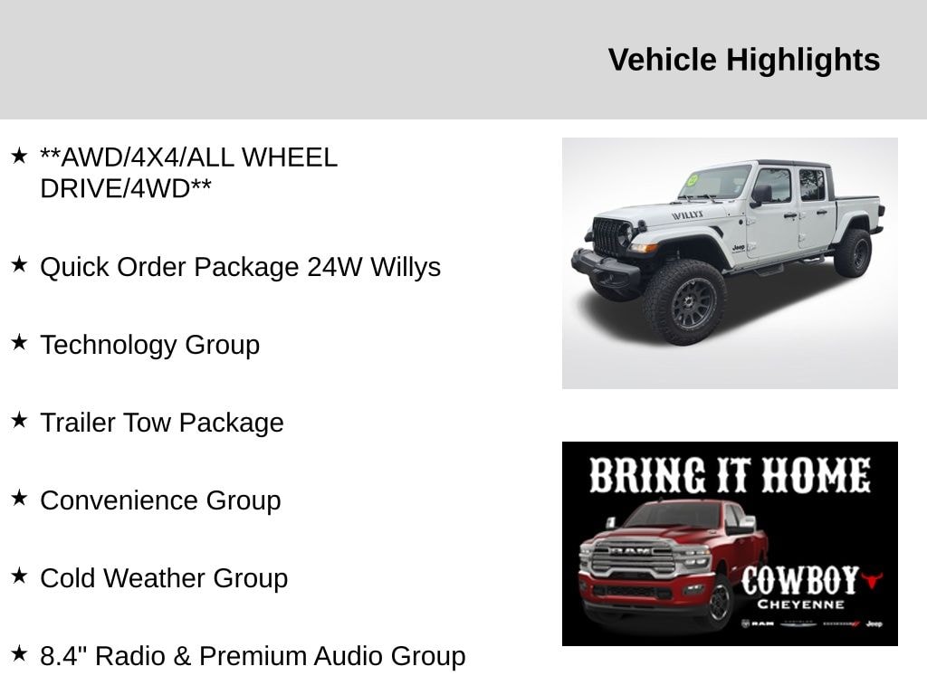 Used 2022 Jeep Gladiator Willys Truck