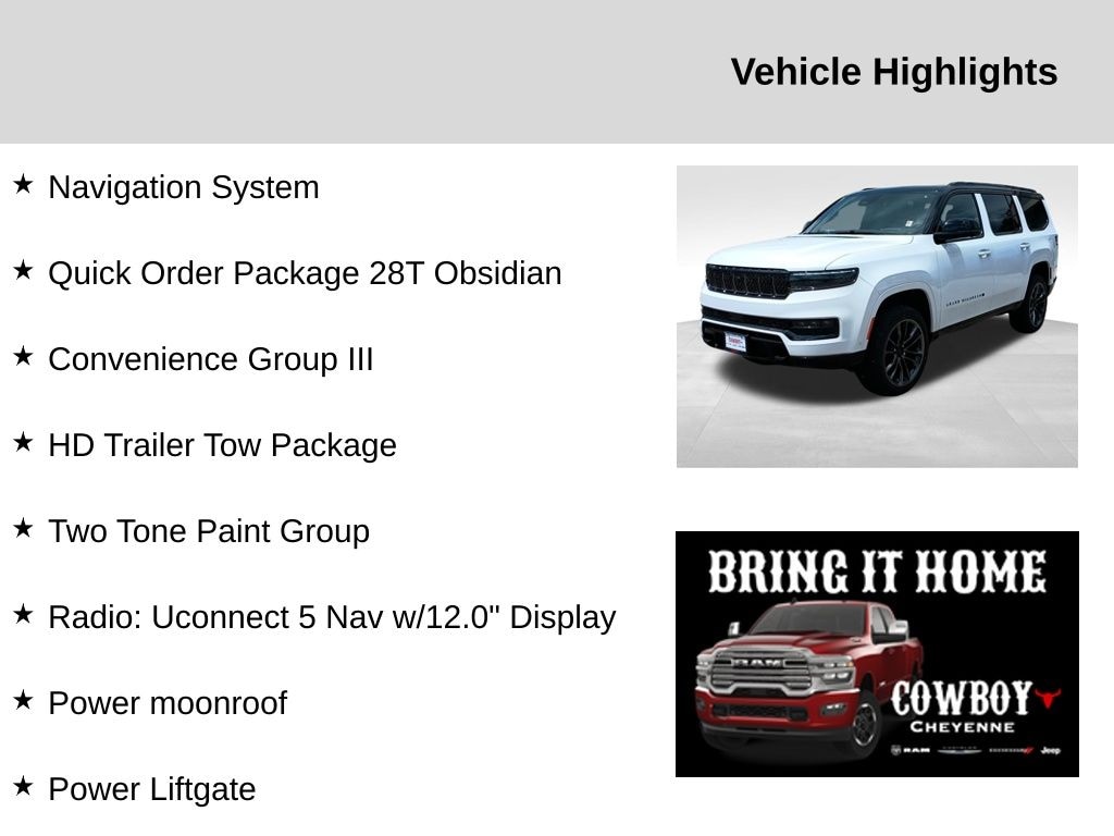 New 2025 Jeep Grand Wagoneer Series II Sport Utility