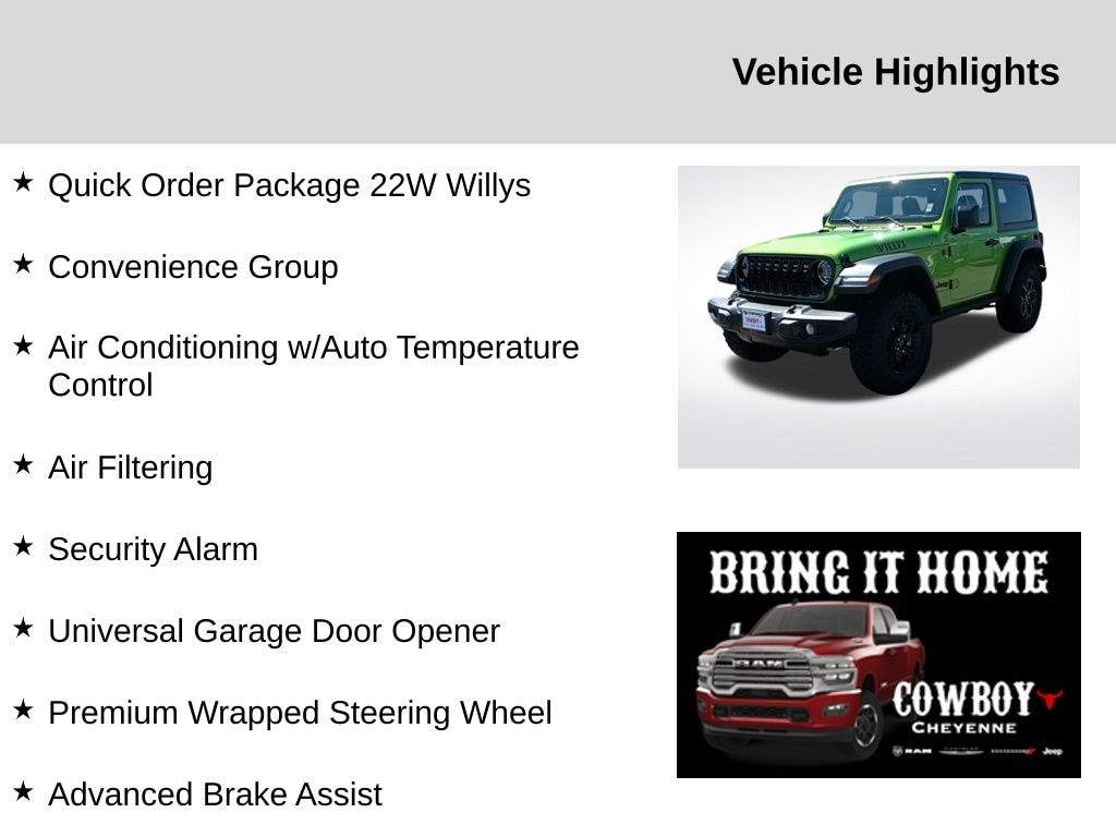 New 2025 Jeep Wrangler Sport Sport Utility