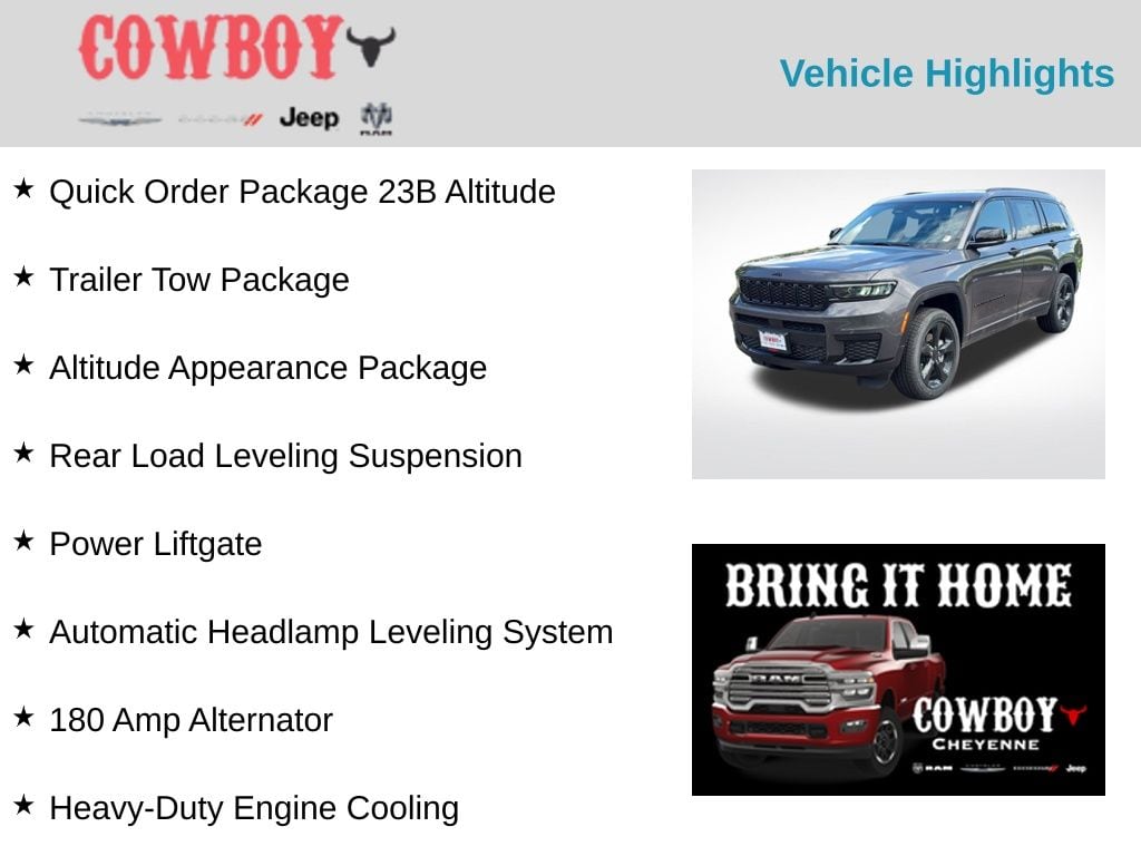 New 2025 Jeep Grand Cherokee L Laredo Sport Utility