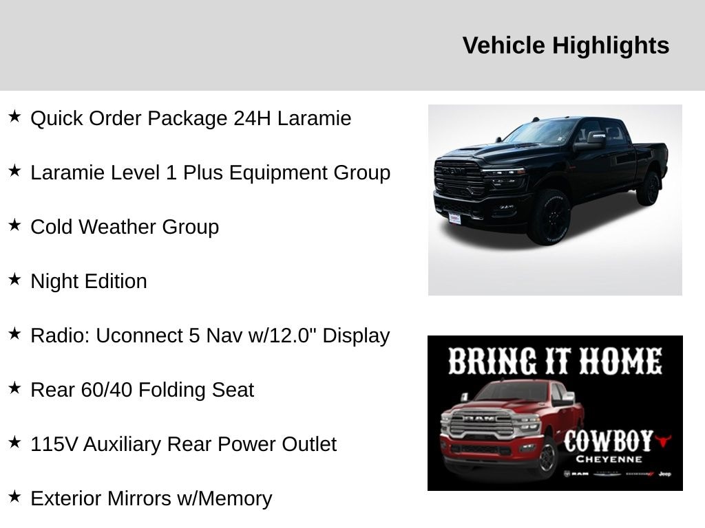 New 2025 Ram 2500 Laramie Pickup