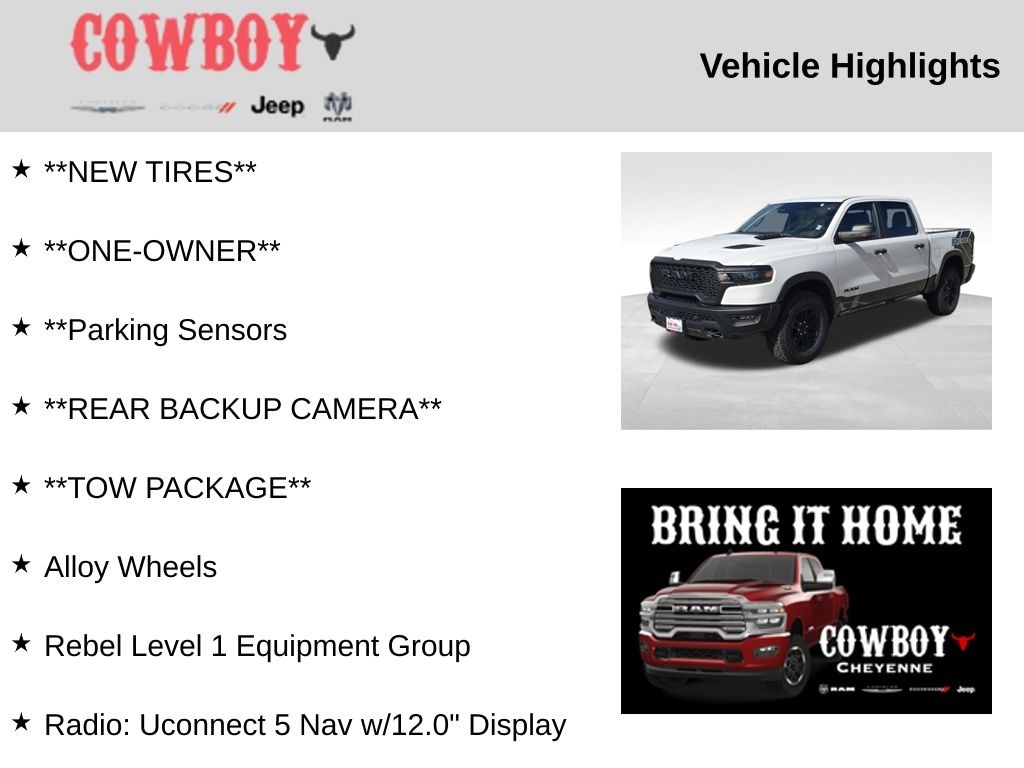 Used 2025 Ram 1500 Rebel Truck Crew Cab