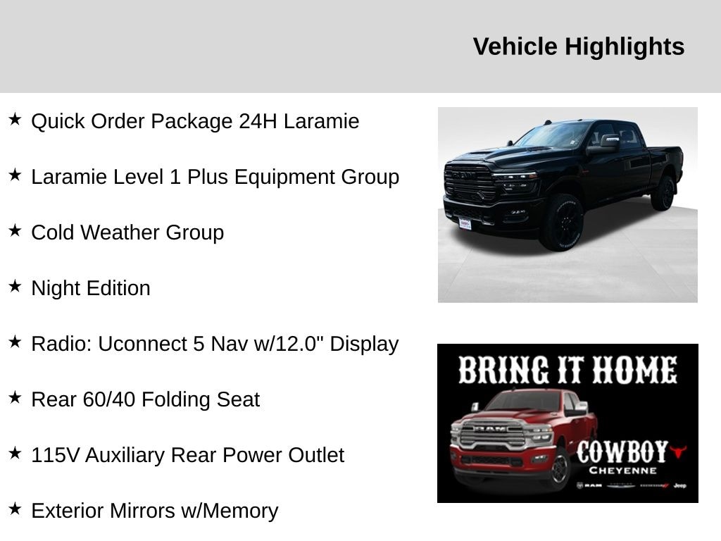 New 2025 Ram 2500 Laramie Pickup