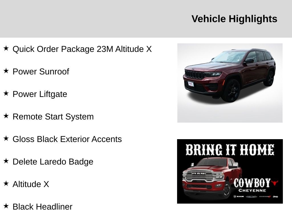 New 2025 Jeep Grand Cherokee Laredo Sport Utility