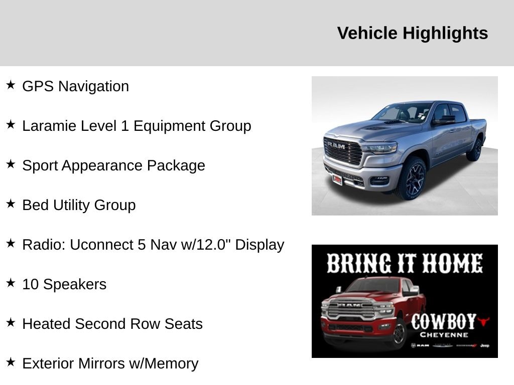 New 2025 Ram 1500 Laramie Pickup