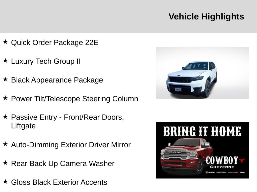 New 2025 Jeep Grand Cherokee L Limited Sport Utility