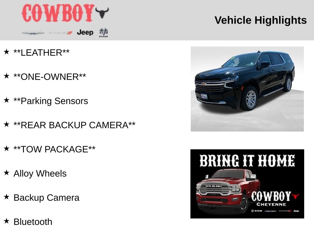 Certified 2023 Chevrolet Tahoe LT SUV