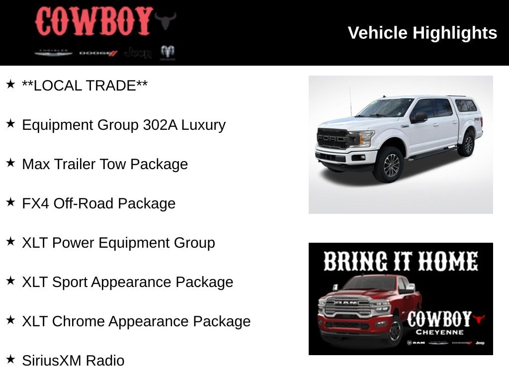 Used 2019 Ford F-150 Truck SuperCrew Cab