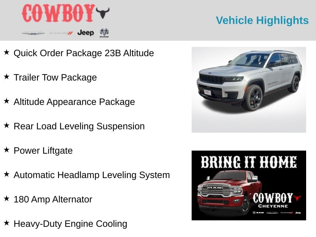 New 2025 Jeep Grand Cherokee L Laredo Sport Utility