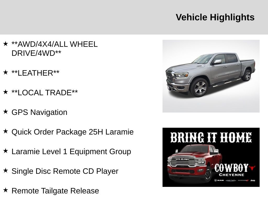 Used 2019 Ram 1500 Laramie Truck
