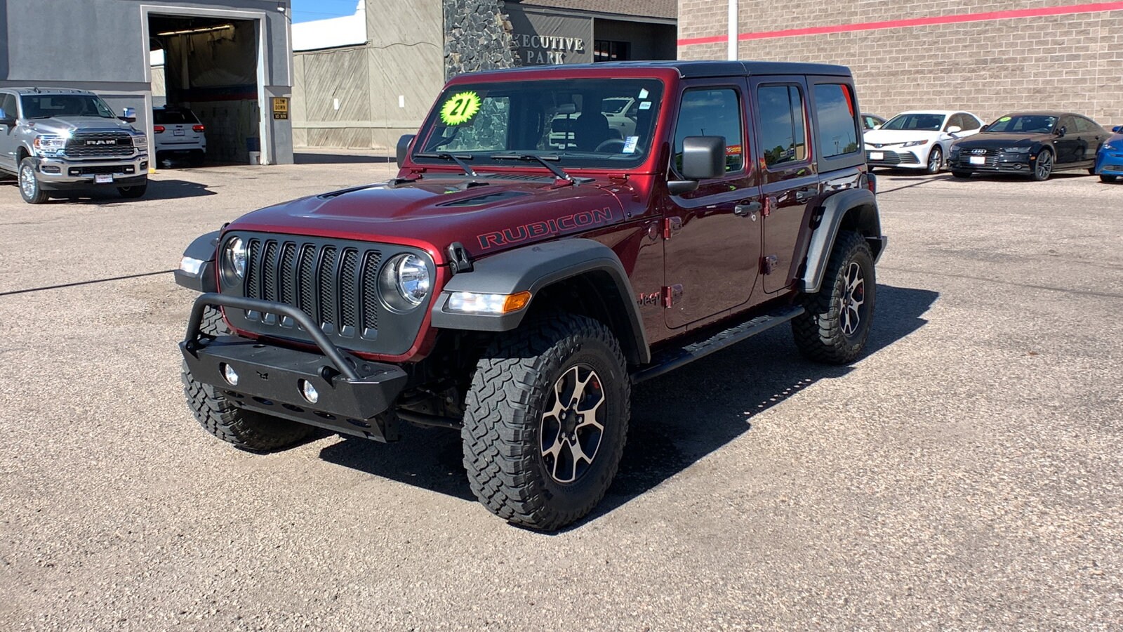 Used 2021 Jeep Wrangler Unlimited Rubicon with VIN 1C4HJXFG8MW764064 for sale in Cheyenne, WY