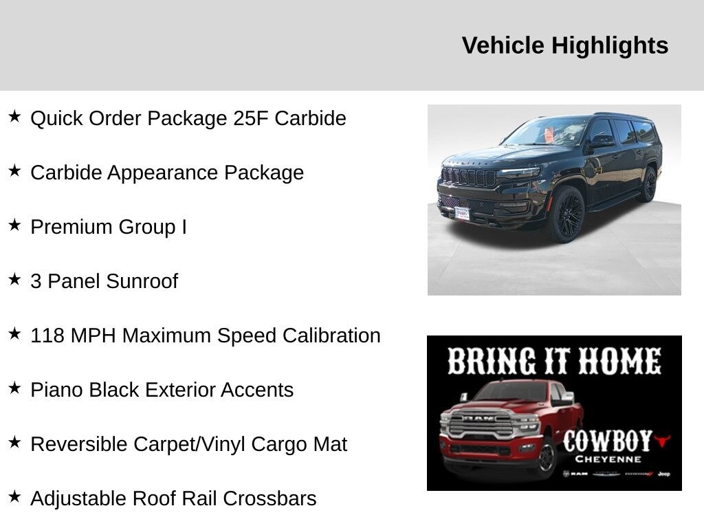 New 2025 Jeep Wagoneer L Series II Sport Utility