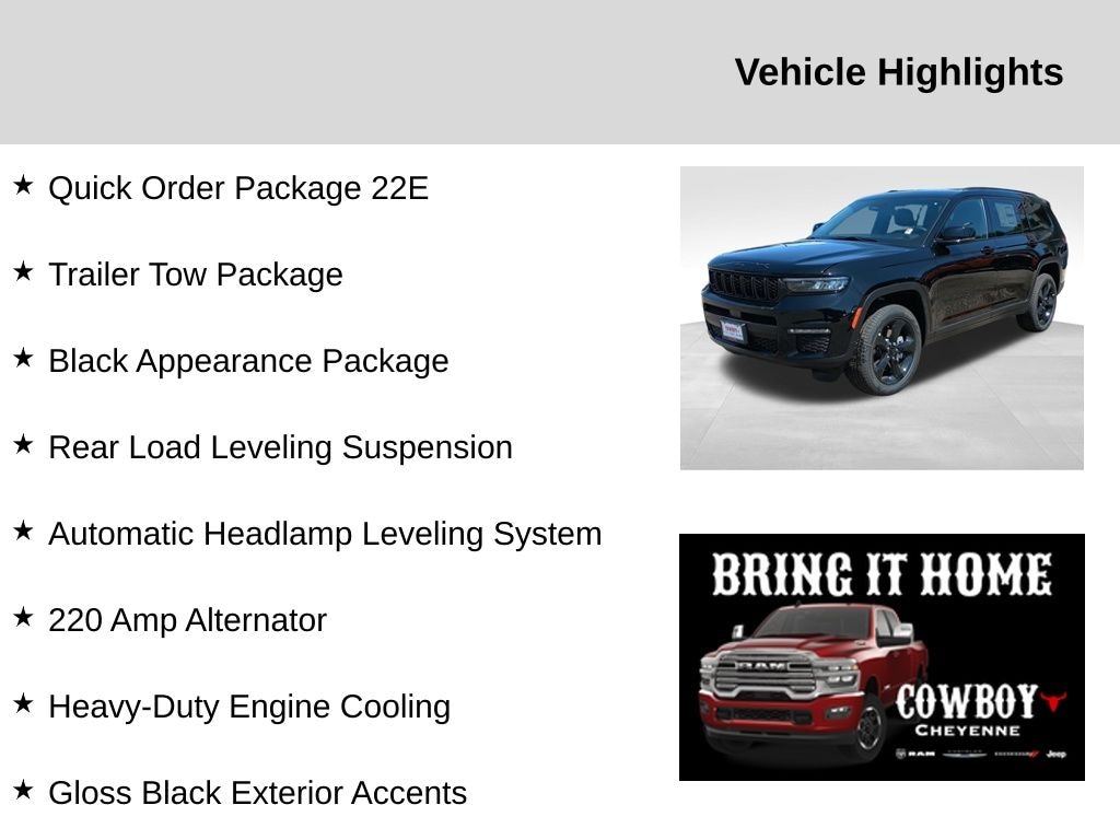 New 2025 Jeep Grand Cherokee L Limited Sport Utility