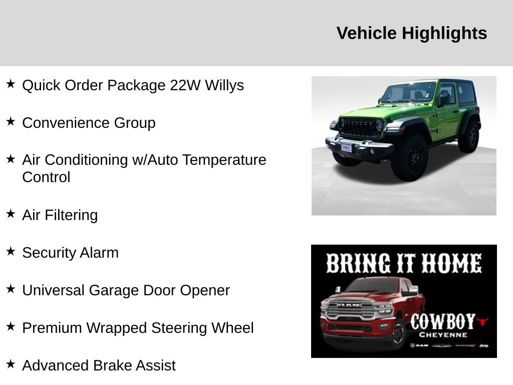 New 2025 Jeep Wrangler Sport Sport Utility