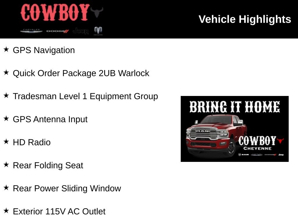 New 2026 Ram 2500 Tradesman Pickup