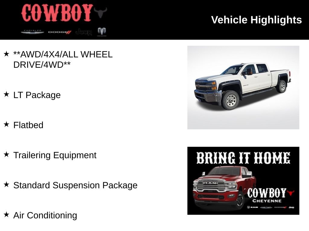 Used 2015 Chevrolet Silverado 3500HD LT Truck Crew Cab