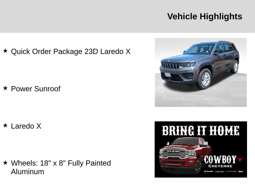 New 2025 Jeep Grand Cherokee Laredo Sport Utility