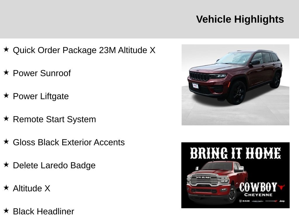 New 2025 Jeep Grand Cherokee Laredo Sport Utility