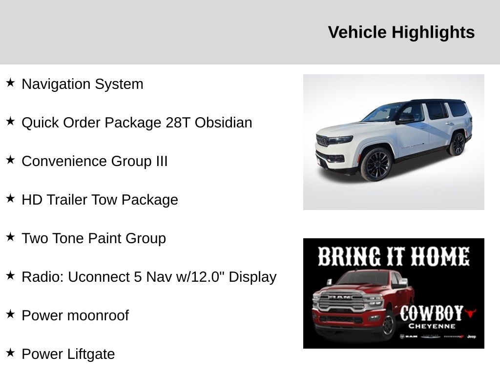 New 2025 Jeep Grand Wagoneer Series II Sport Utility