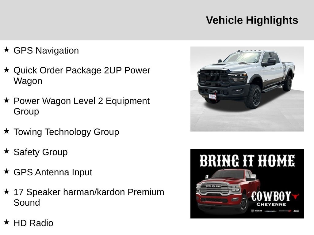 New 2025 Ram 2500 Rebel/Power Wagon Pickup