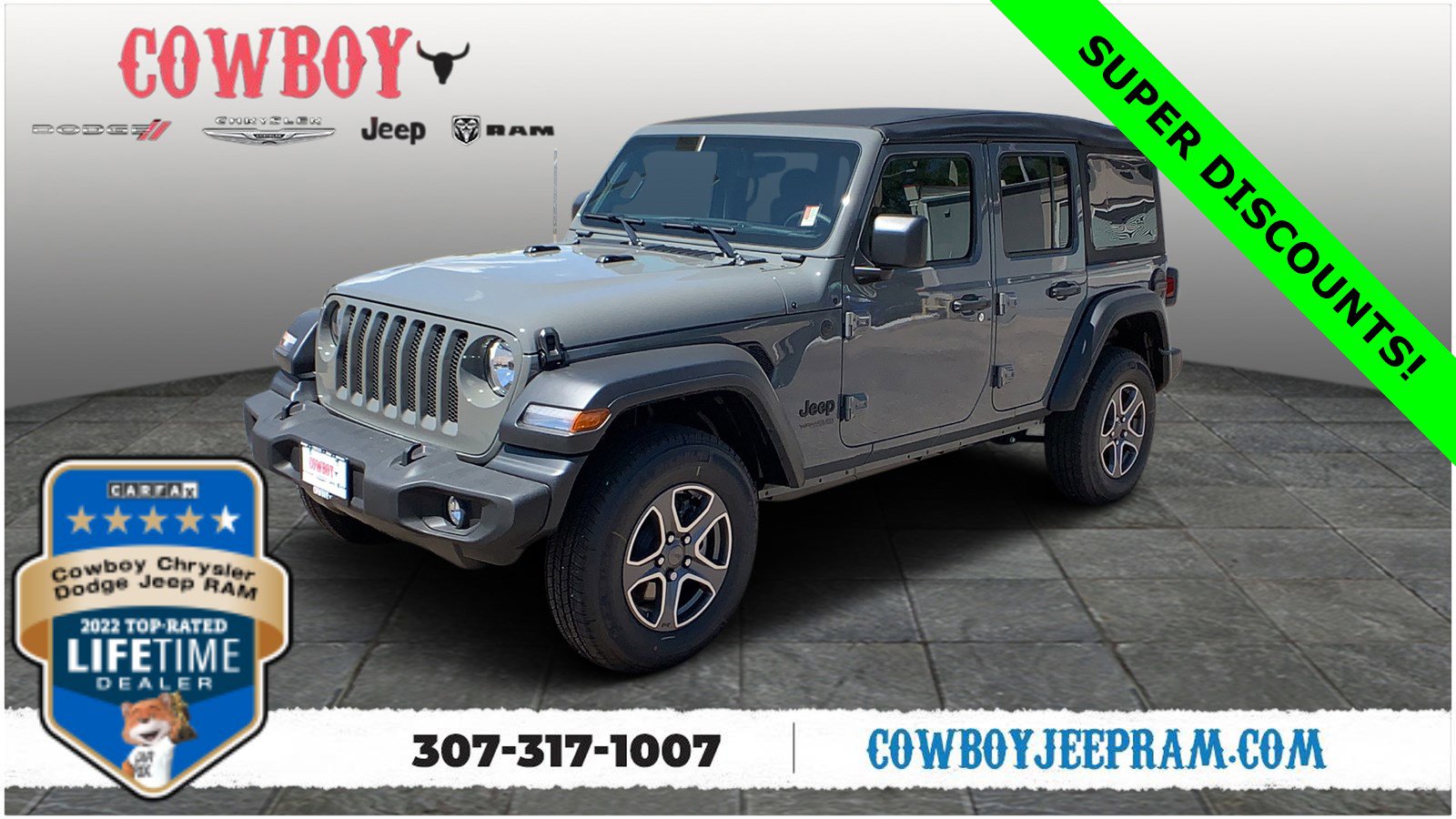 New 2022 Jeep Wrangler UNLIMITED SPORT S 4X4 For Sale In Cheyenne |  VIN:1C4HJXDM6NW273423