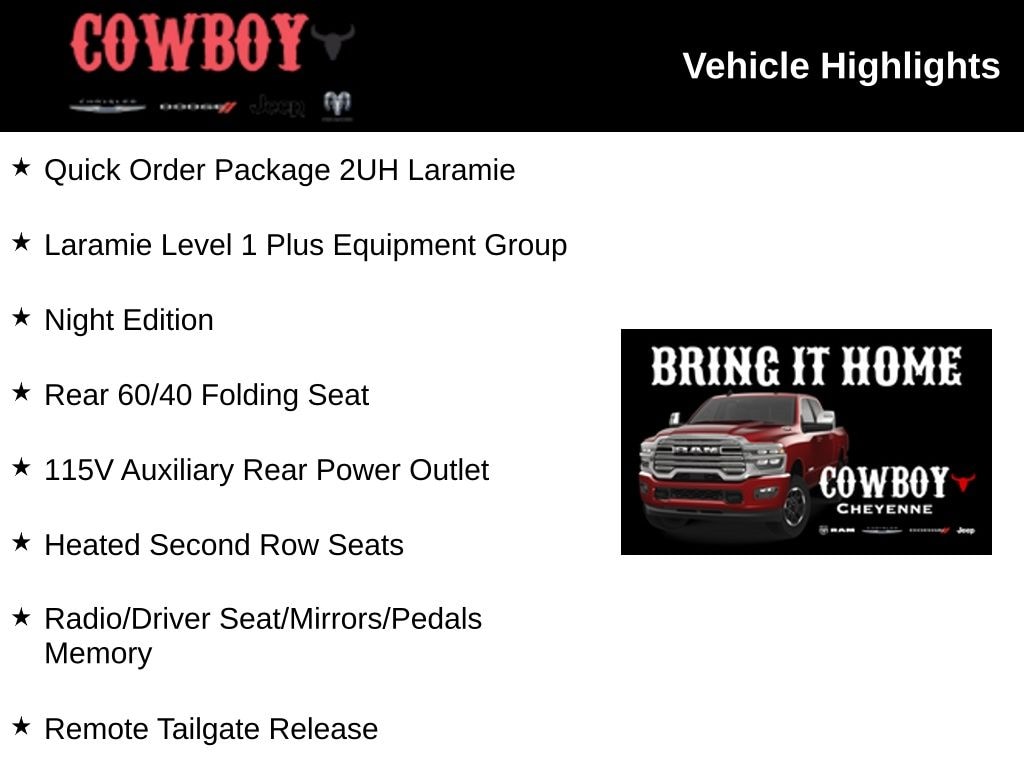 New 2026 Ram 2500 Laramie Pickup