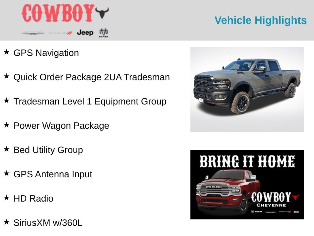 New 2026 Ram 2500 Tradesman Pickup