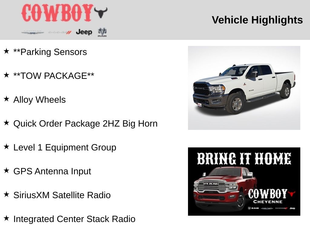 Used 2024 Ram 2500 Big Horn Truck Crew Cab