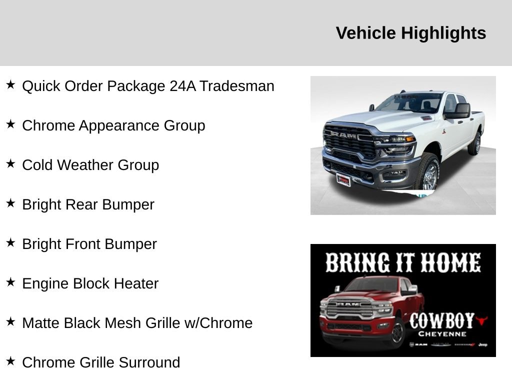 New 2025 Ram 2500 Tradesman Pickup
