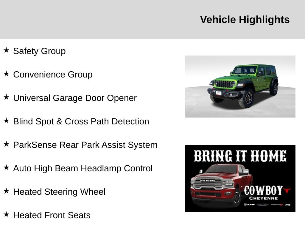 New 2025 Jeep Wrangler Rubicon Sport Utility