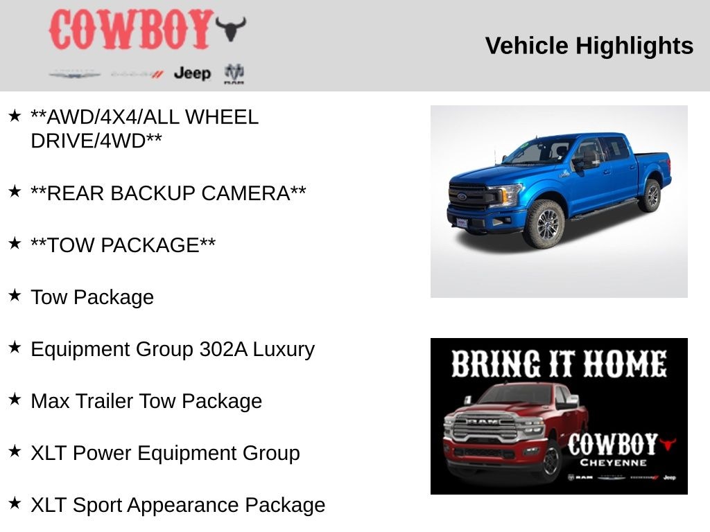 Used 2019 Ford F-150 Truck SuperCrew Cab