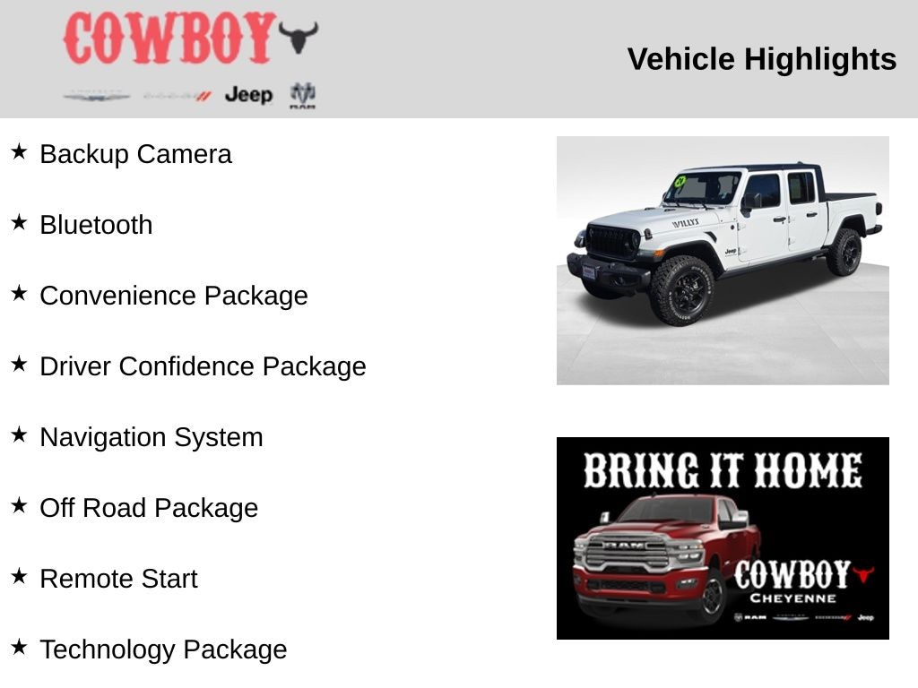 Used 2024 Jeep Gladiator Sport Truck Crew Cab