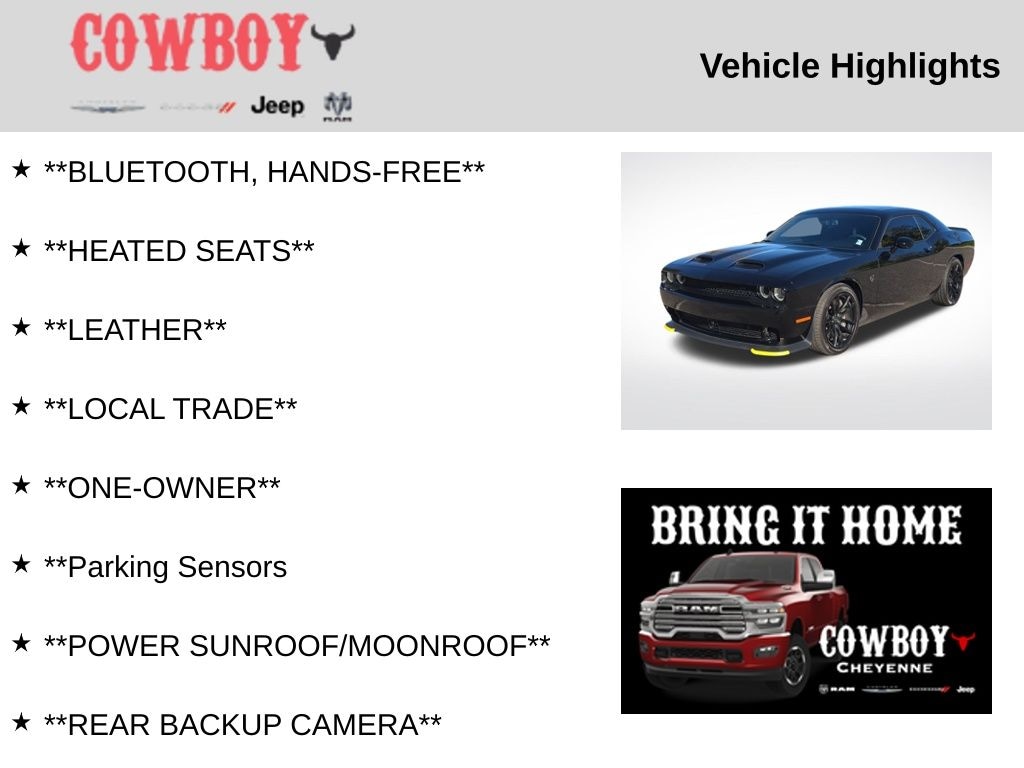 Used 2023 Dodge Challenger SRT Hellcat Coupe