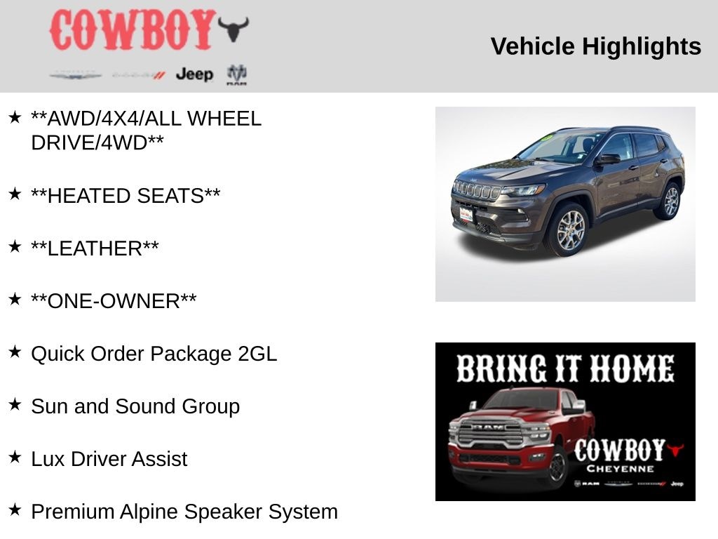 Used 2022 Jeep Compass Latitude Lux SUV