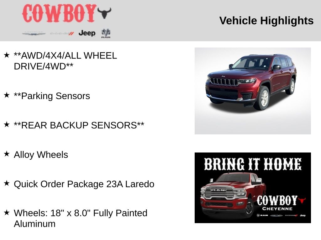 Used 2023 Jeep Grand Cherokee L Laredo SUV