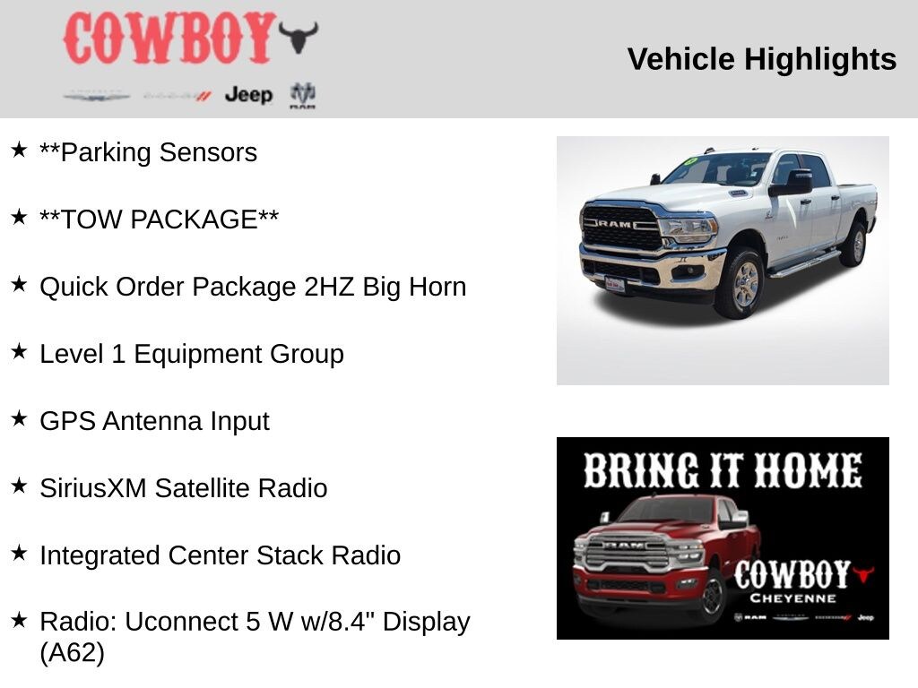 Certified 2024 Ram 2500 Big Horn Truck