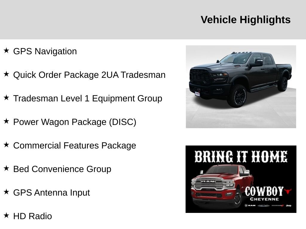 New 2025 Ram 2500 Tradesman Truck